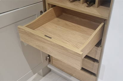 Vegetable drawer for kitchen pantry