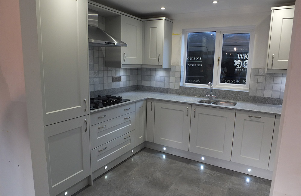 Small Kitchen With Light Grey Cabinets ~ 2n2designs