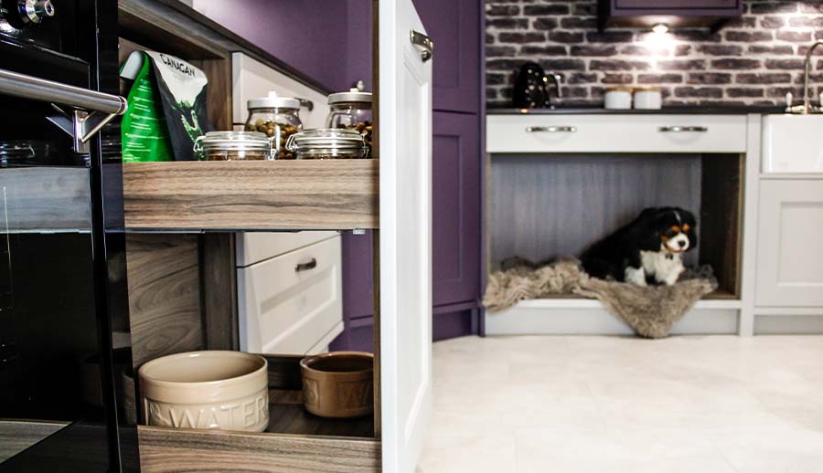 Pull out larder in a pet friendly kitchen