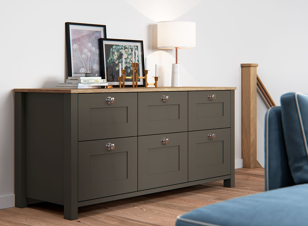 Marlborough sideboard in Lava.