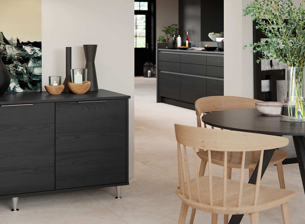 Larna sideboard in Graphite.
