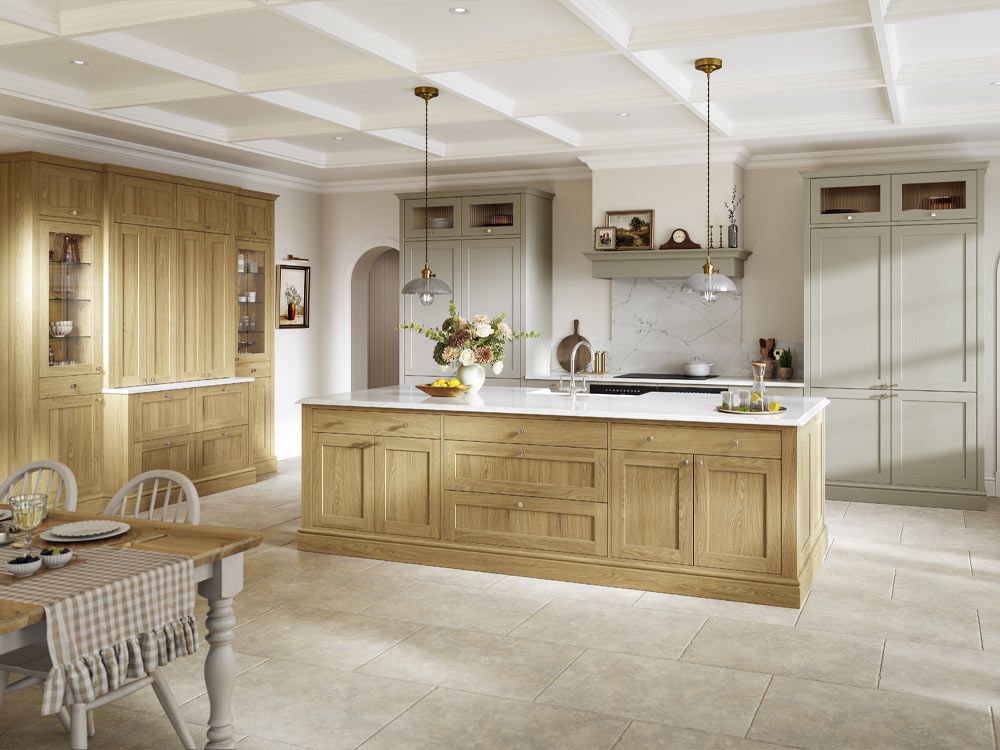 Hardwick Portland Oak kitchen range