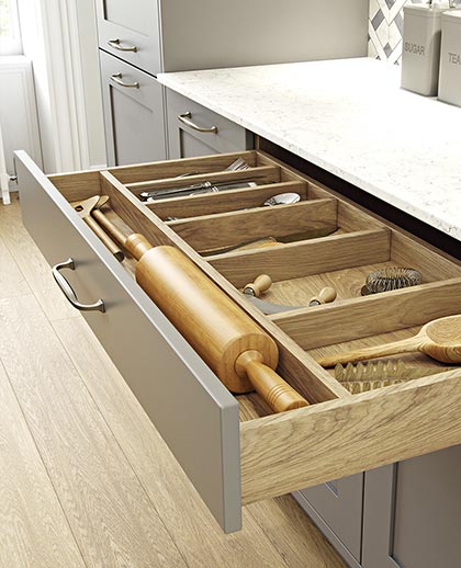 9 Surprisingly Clever Ideas For Modern Kitchens Organisation Blog Masterclass Masterclass Kitchens, What Is The Widest Kitchen Drawer