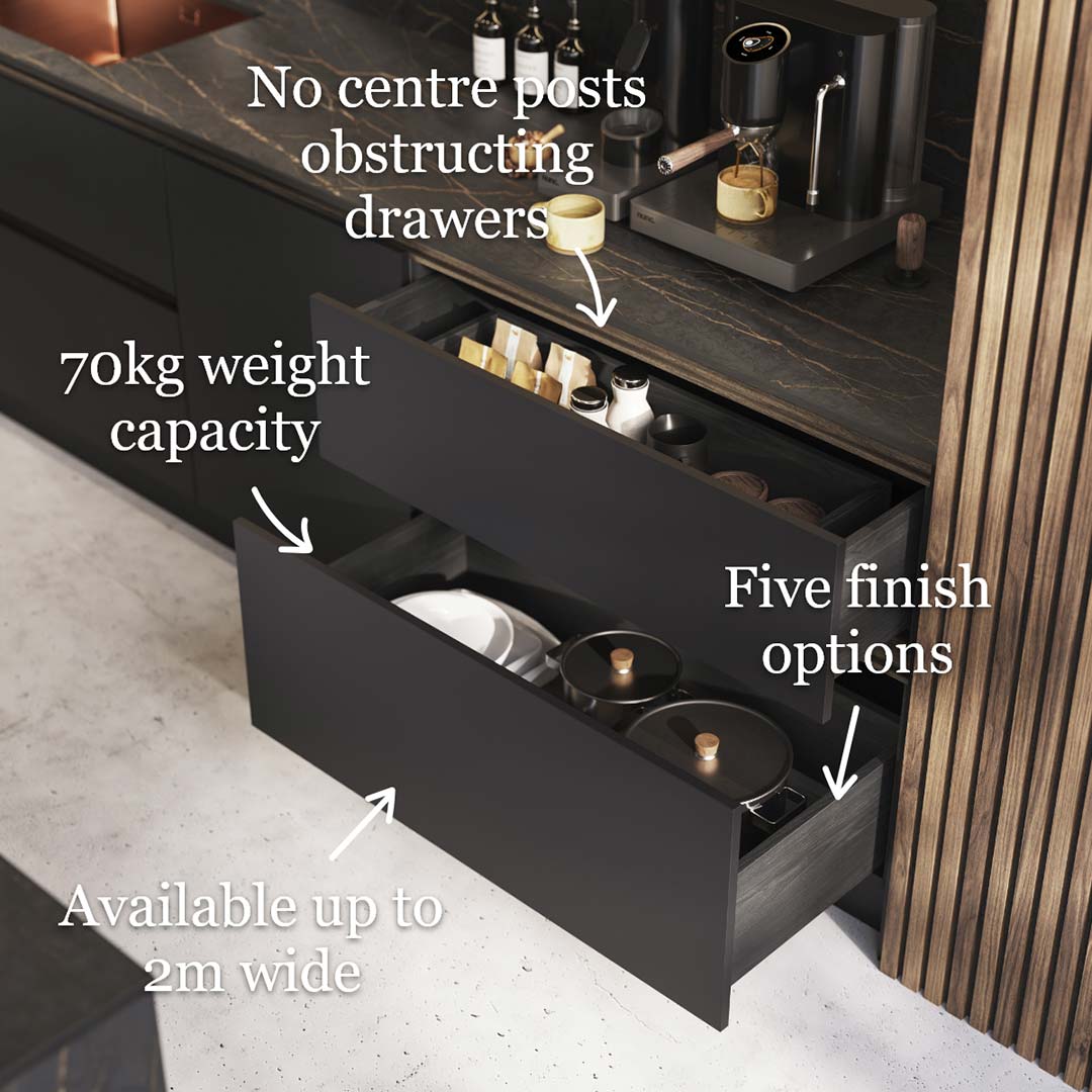 Features of our kitchen drawers