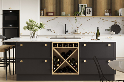 Black and Beige Kitchen