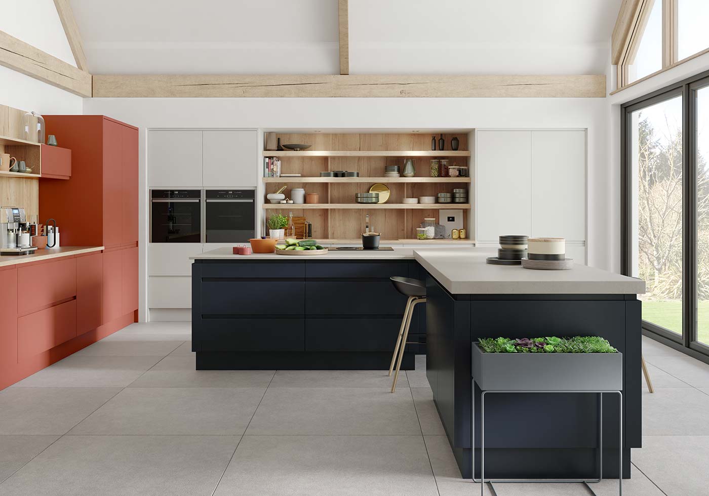 Modern j pull kitchen
