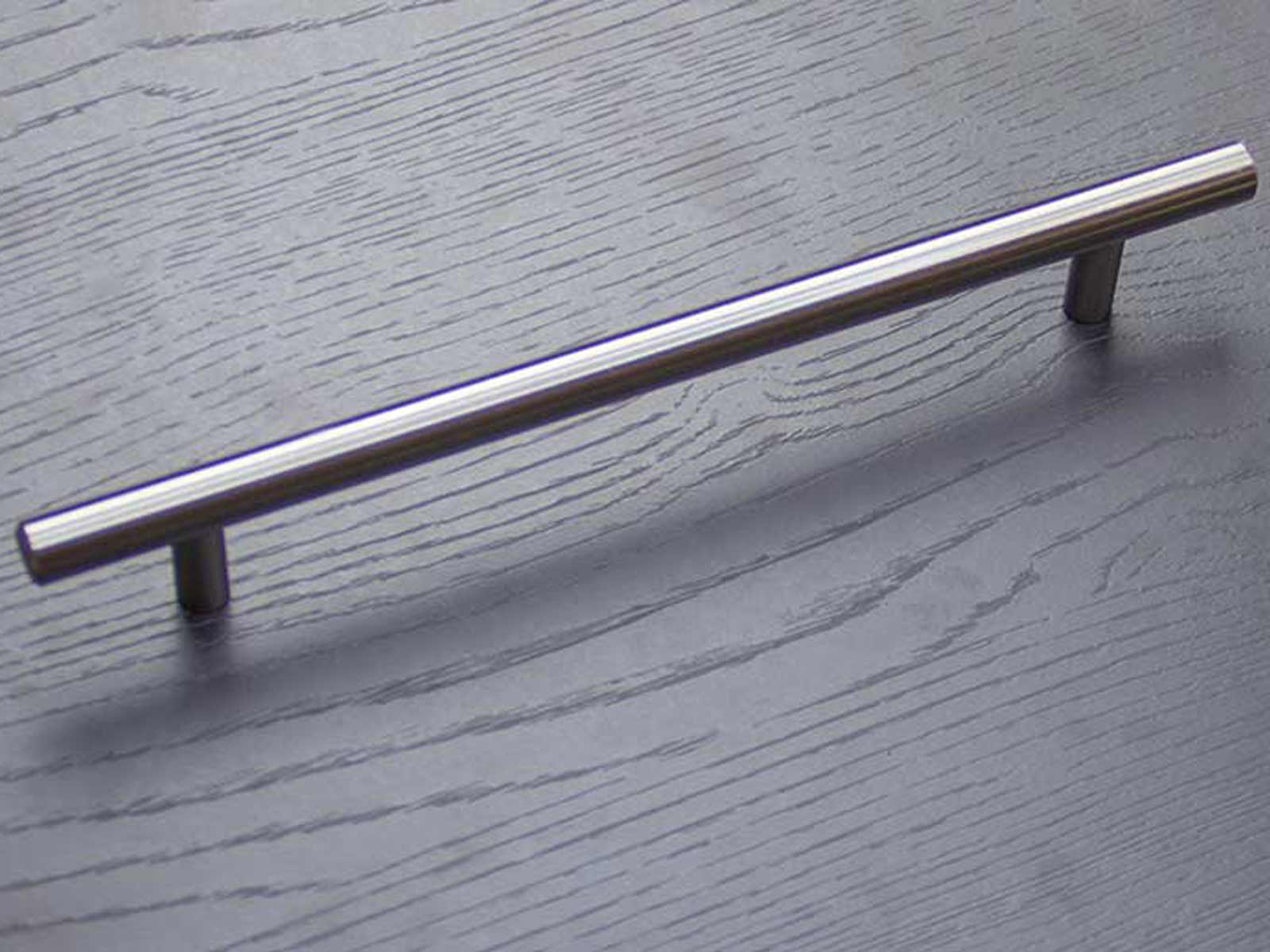 T bar kitchen cabinet handle in metallic finish