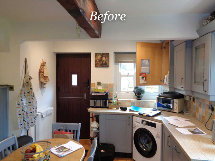 An example of the room before we created one of our best kitchen remodels