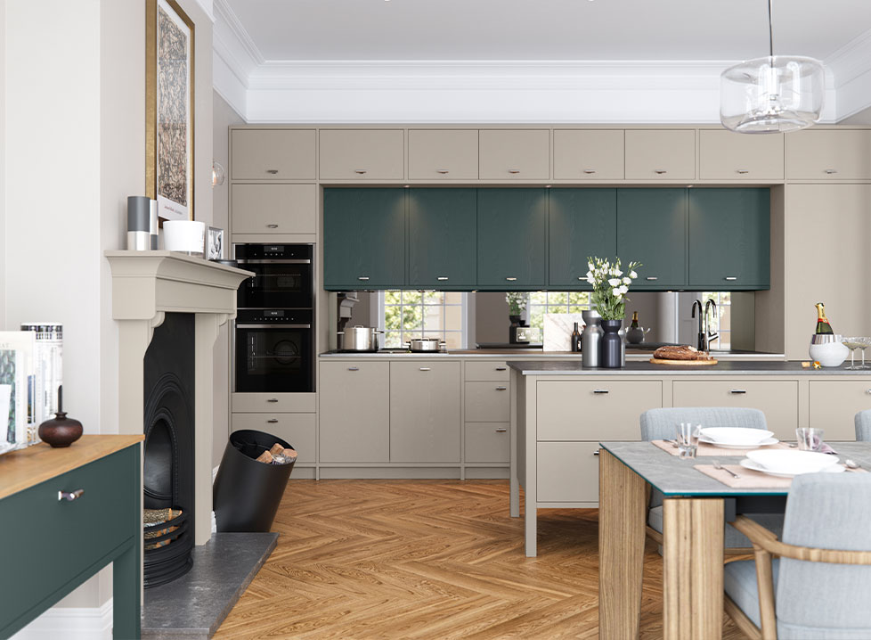 Oxwich | Wood Grain Effect Modern Kitchen | Masterclass Kitchens®