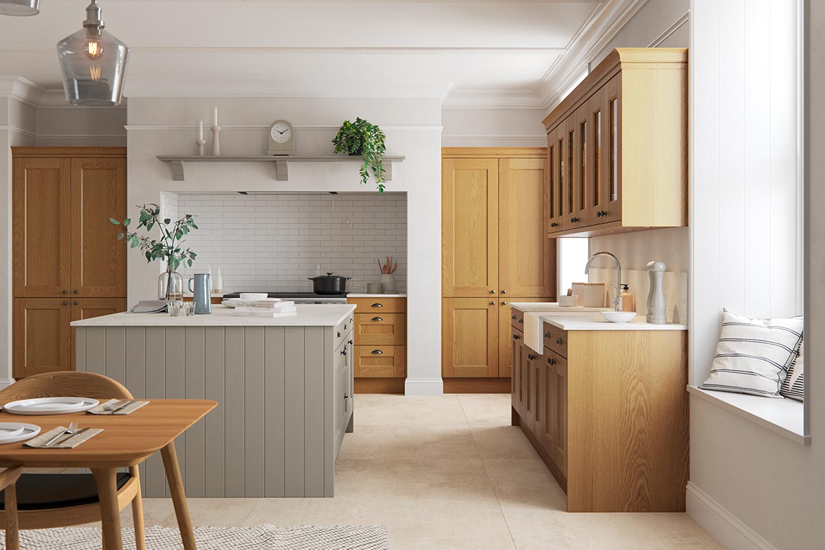 Solva Oak Shaker Kitchen Masterclass Kitchens