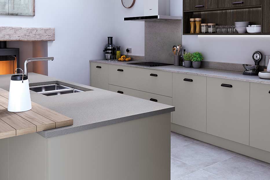 Sutton in Farringdon Grey with Madoc Hoxton Oak