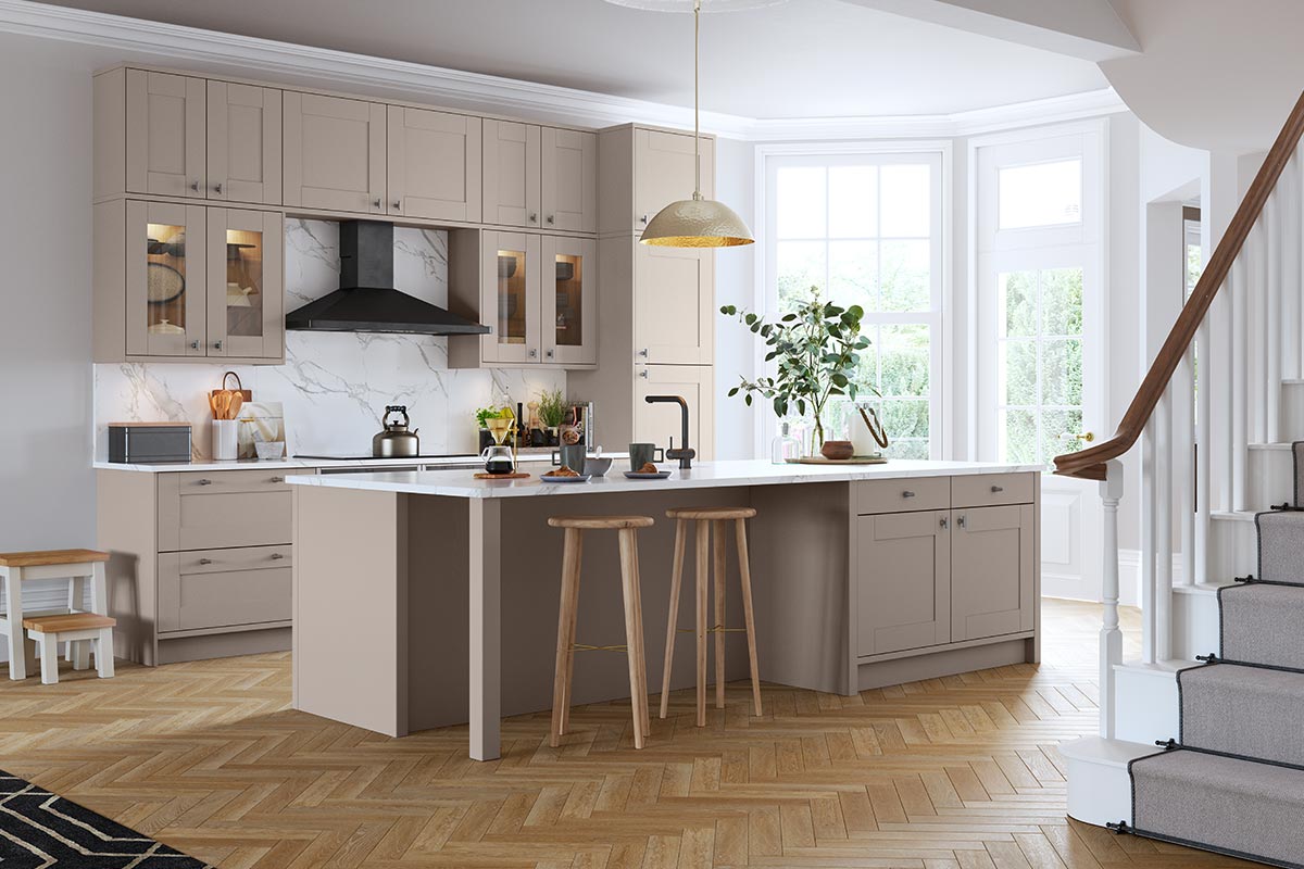 Wimbourne | Grained Painted Effect Shaker Kitchen ...