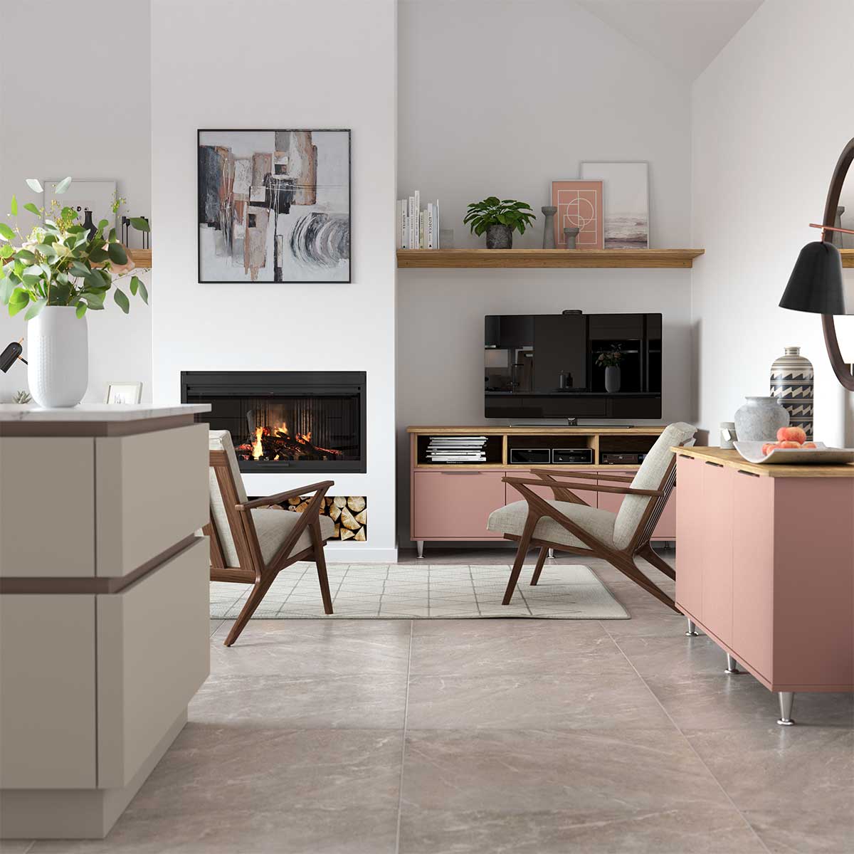 Sutton sideboard in Autumn Blush.