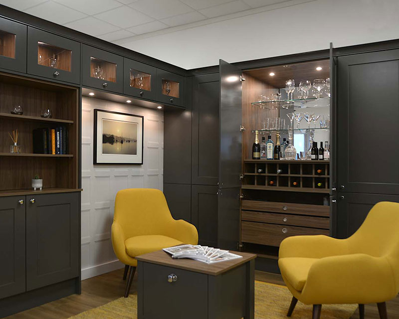 Now Kitchens Cornwall Showroom - cocktail Cabinet