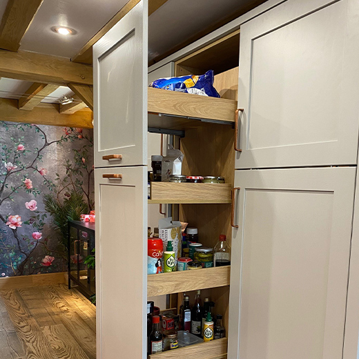 Space-saving kitchen storage option
