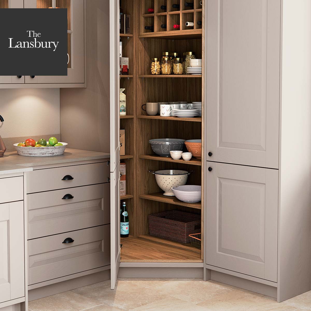 Corner Kitchen Pantry | The Lansbury by Masterclass Kitchens