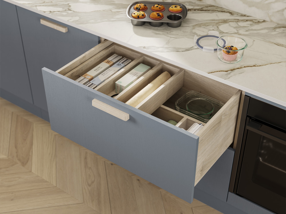 Siena modern kitchen deep drawer