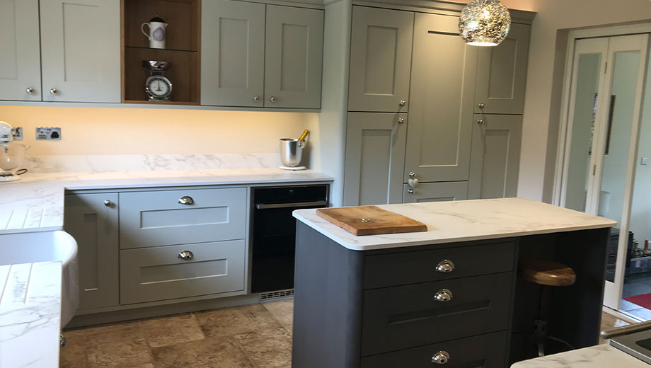 Small kitchen island with seating