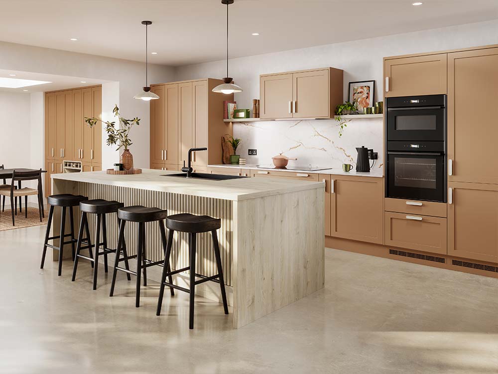 Bloomsbury Slim Shaker Kitchen in Pumpkin Spice