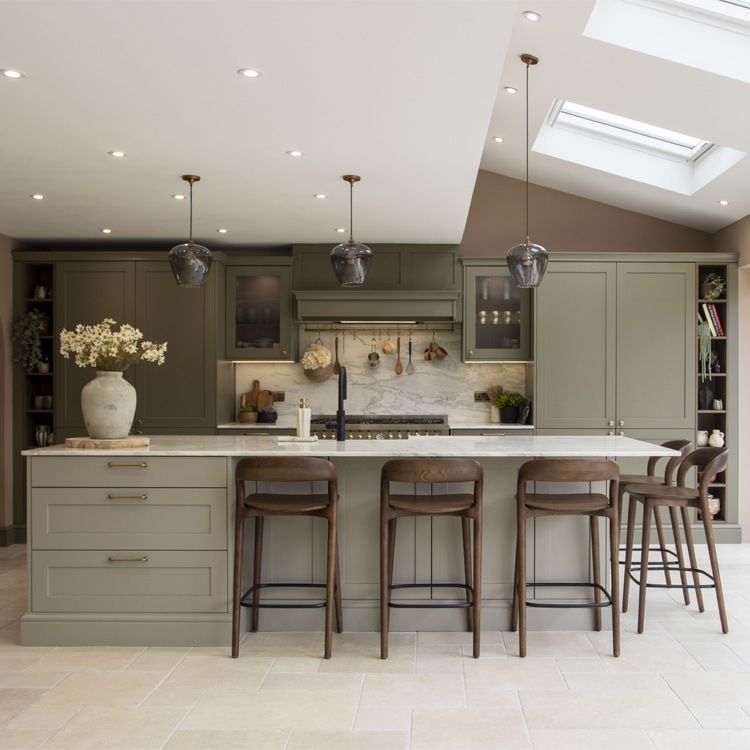 Modern traditional kitchen with modern rustic kitchen features