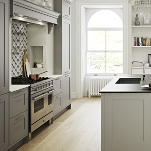 An on-trend kitchen showcasing the working triangle