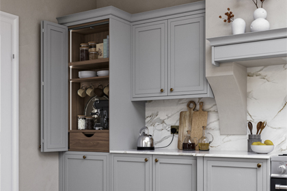 A trending kitchen with an in-frame door style