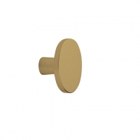 Brushed brass effect Plato knob handle