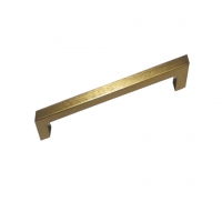Brushed brass effect square D handle