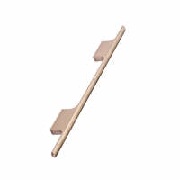 Brushed brass modern double T pull handle