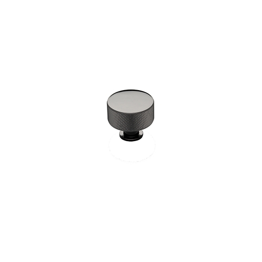 Henley knurled knob handle in black chrome