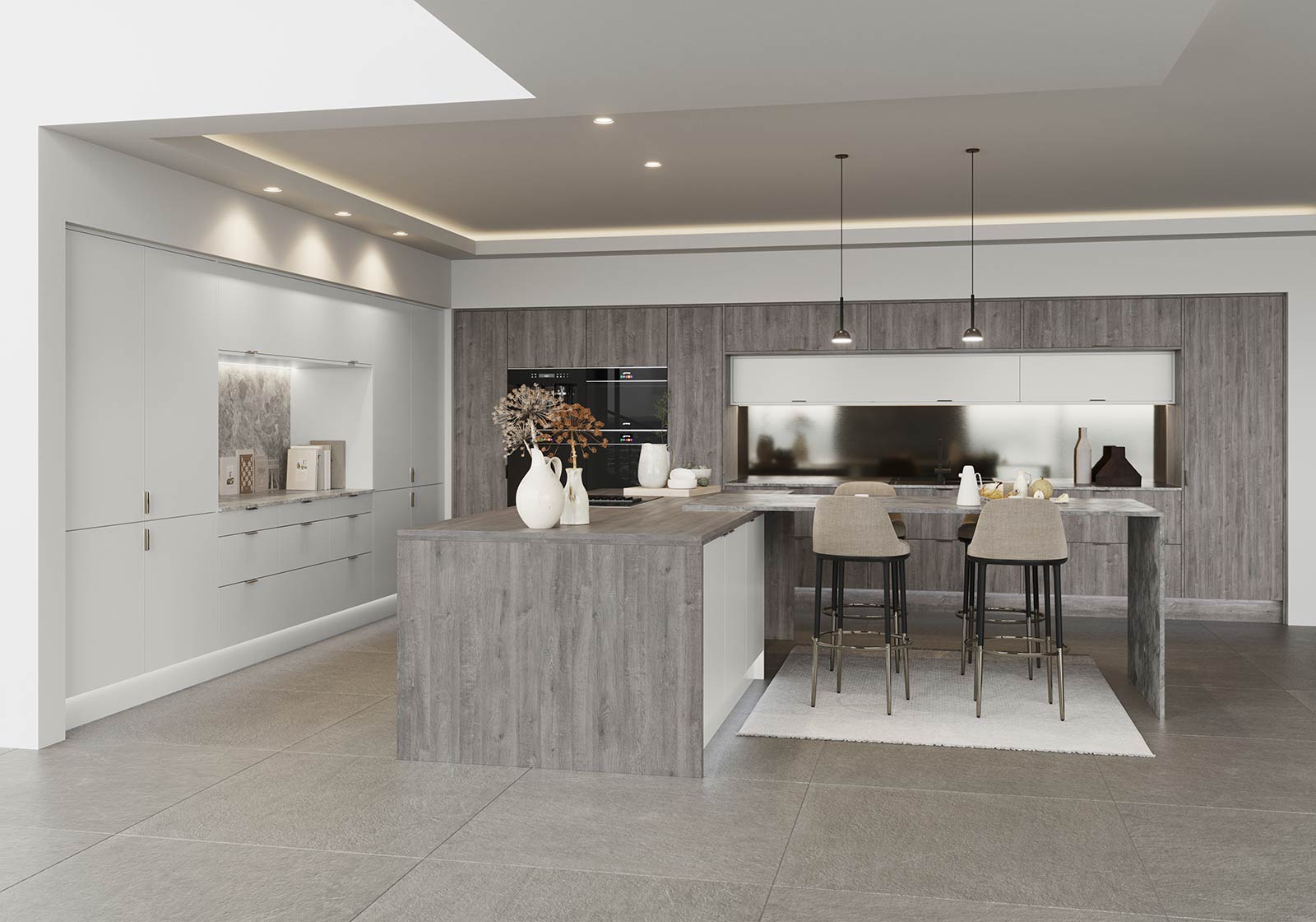 Scandi style modern kitchen