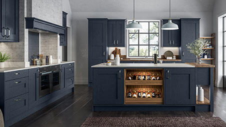Blue Fitted Kitchens