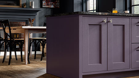 Purple Fitted Kitchens