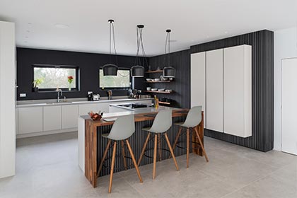Grey Handleless Kitchen