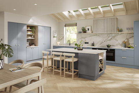 Siena – Painted modern grained kitchen